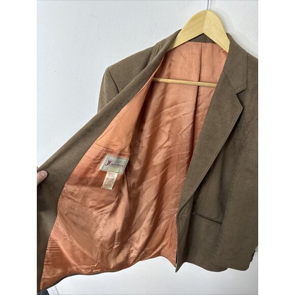 Vintage Western Men 42S Short Blazer Sports Coat Cowboy Rodeo Brown - Picture 6 of 7